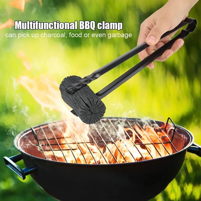 Multifunkcionális Fém Bbq Clip Tongs Bilincs A Szemét Faszén Tálalási Szerszámokhoz Grillszén Klipek - Image 3