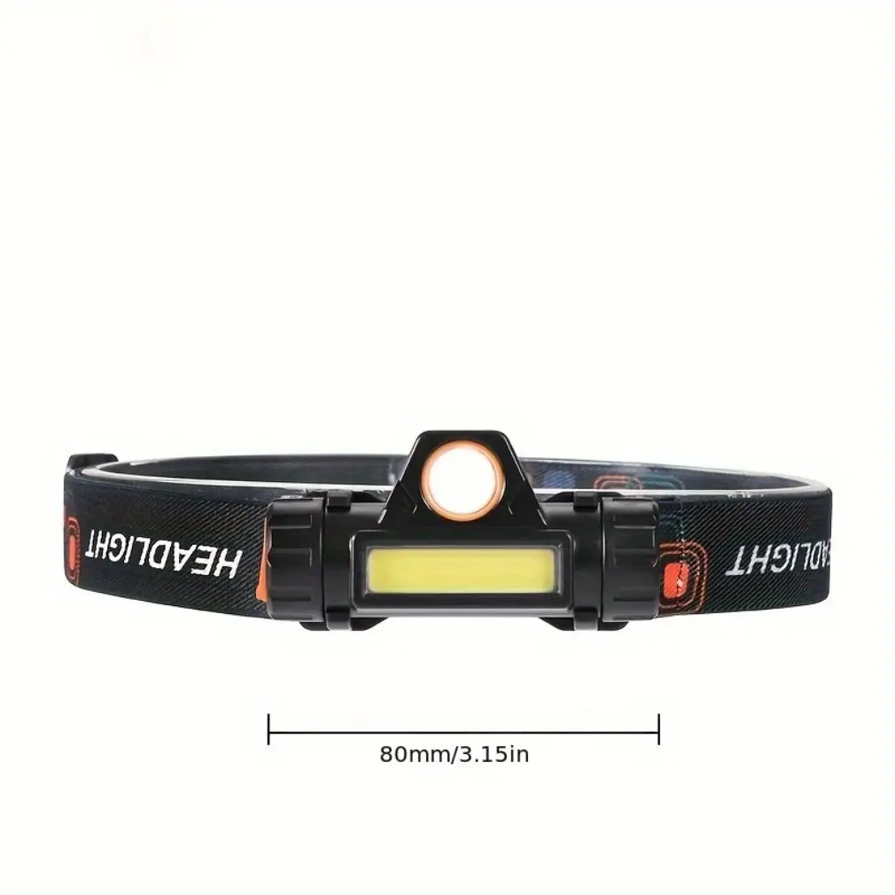 

Portable Powerful Headlamp USB Charging Led Light Outdoor Strong Light Floodlight COB Head-mounted Fishing /Running Headlamp
