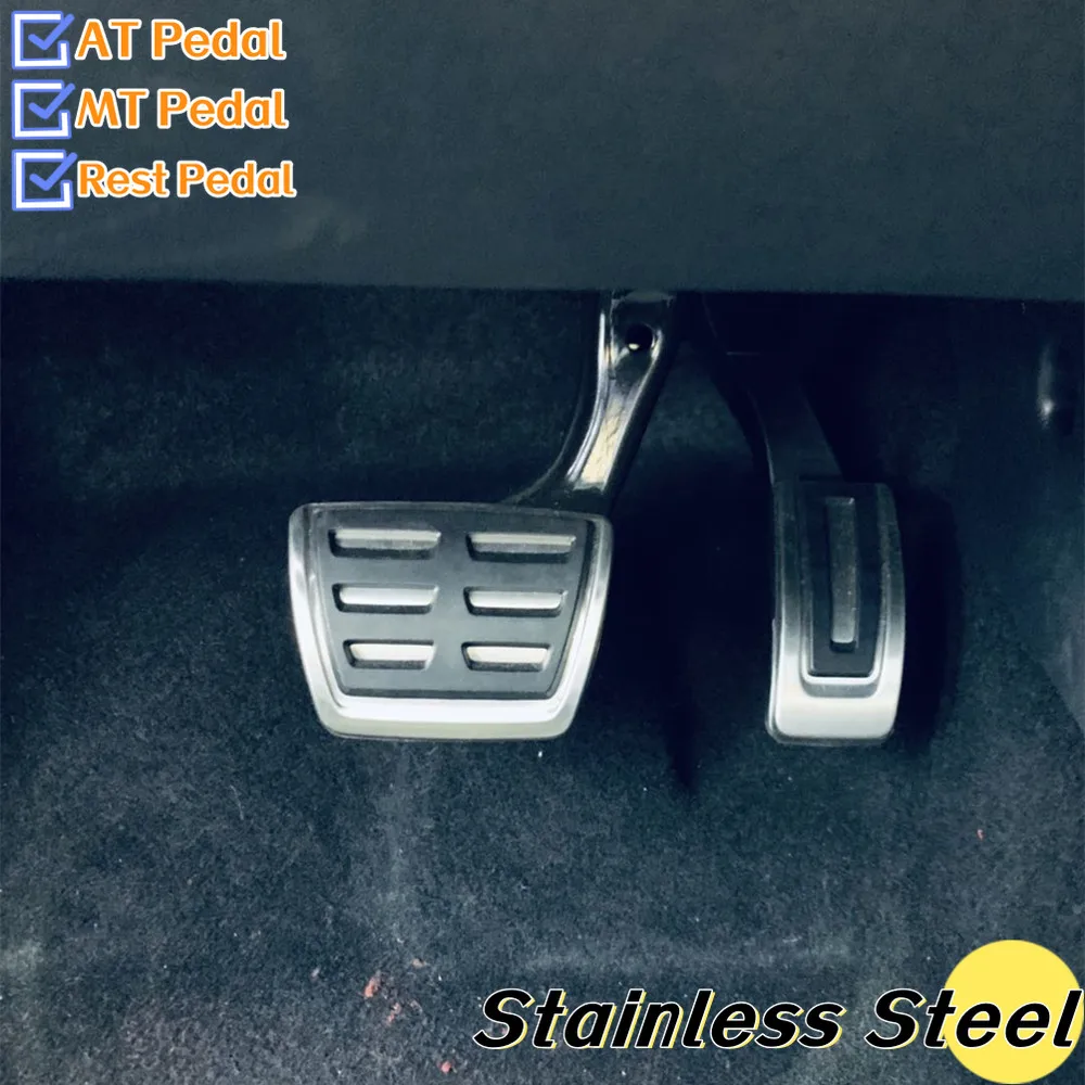 Car Accessories Pedal Cover Car Pedal Cover For Skoda Rapid Octavia 5E 5F A7 for VW GOLF 7 GTi MK7 Lamando POLO A05 Passat B8 Tiguan Allspace 2014-