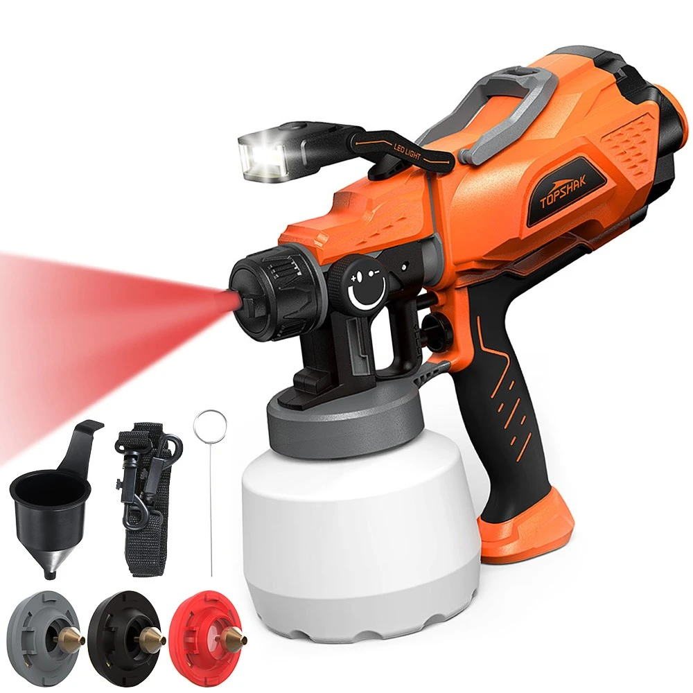 700w 1200ml Corded Power Electric Spray Paint Guns Led Paint Sprayer