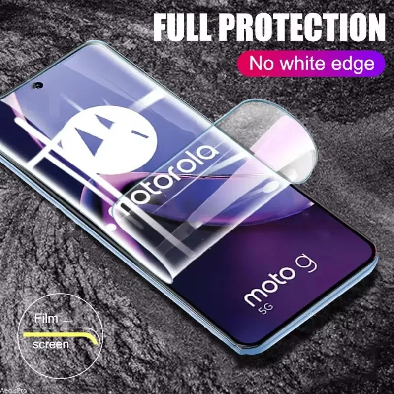 3PCS Hydrogel Film Für Motorola Moto Rand 60 50 Pro Neo Stylus 2025 G86 G85 G64 G45 E14 Volle Abdeckung screen Protector Anti-Scratch – Detail 2