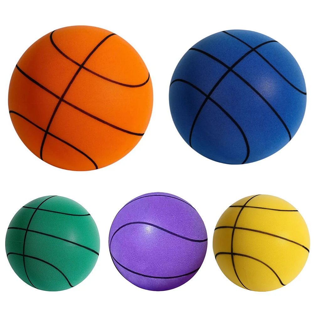 Bouncing Mute Ball Indoor Silent Skip Ball Playground Bounce Basketball Child Sports Toy Games Sponge Sports Toy Kids