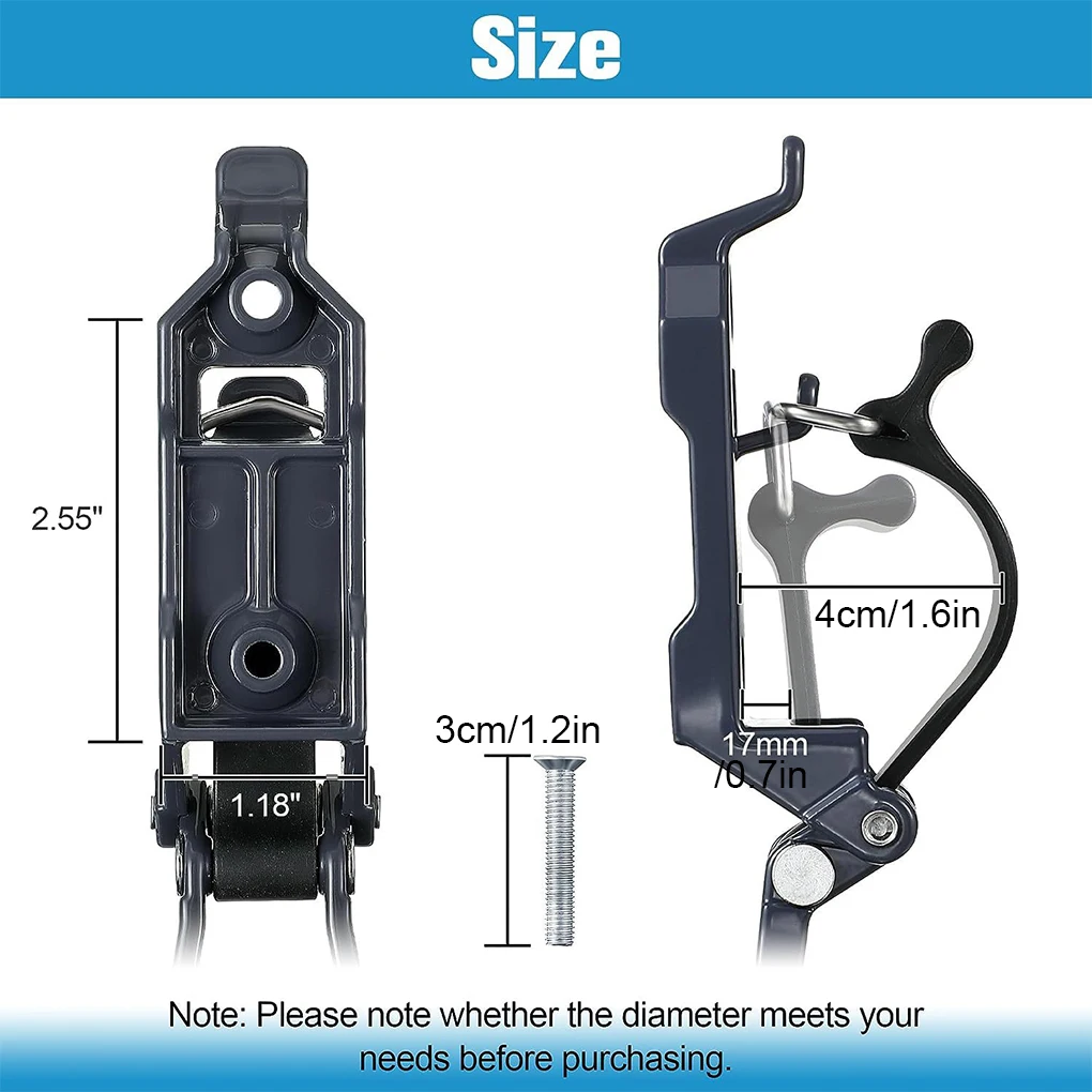 Tool Mounting Bracket 2PCS Shovel Mount For Roof Rack Accessories Wall Mounting Shovel Mount Brackets