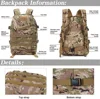 50L 3D Outdoors Tactical Backpack Molle Assault Bag Waterproof Hunting Climbing Hiking Fishing Trekking Travel Mochila Rucksack 2