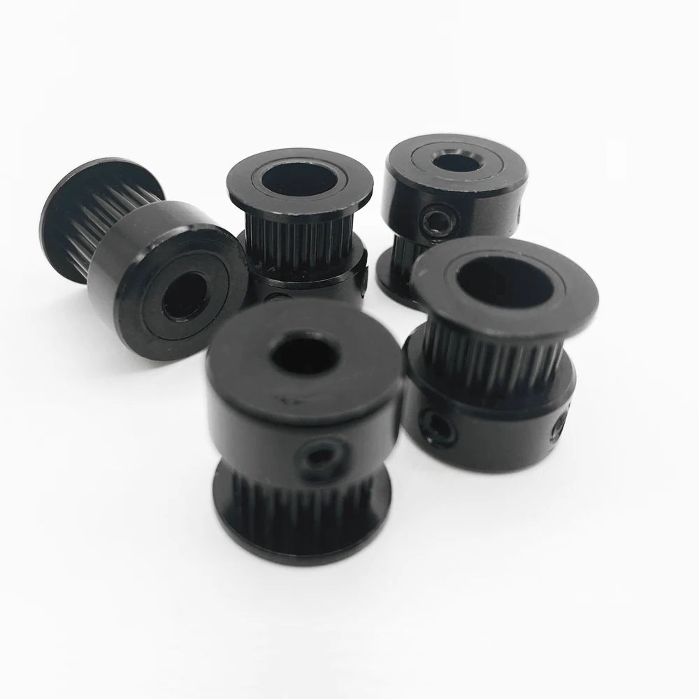 3D printer parts GT2 Timing belt pulley 2GT 20 tooth aluminum hole 3/3.17/4/5/6/6.35/8mm width 6/9/10mm 2GT round pulley 3d printer accessories timing belt pulley timing pulley belt pulley