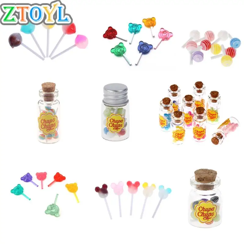 

1/12 миниатюрный еда десерт Сахар мини леденцы со Чехол держатель конфеты для кукольного домика кухонной мебели аксессуары для игрушек