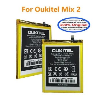 New 100% Original Phone Battery For Oukitel Mix 2 Mix2 Battery 4080mAh Real Capacity Batteries Batteria In Stock Fast Shipping