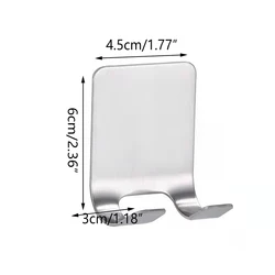 Stainless Steel Wall Adhesive Razor Hook and Shelf Organizer (D0082-A)
