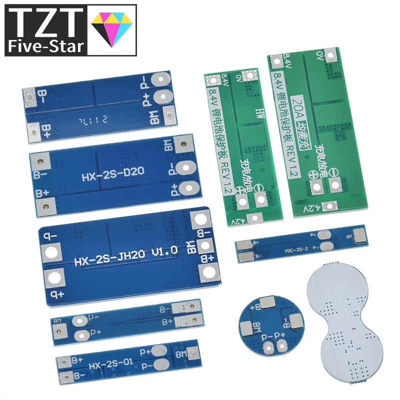 2S 3A 4A 5A 8A 10A 13A 20A 7.4V 8.4V Li-ion 18650 Lithium battery protection board Balance BMS board Standard