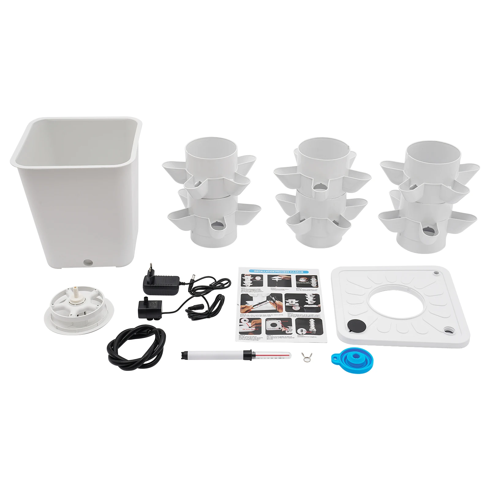 6-Tier Hydroponic Growing System 30 Plant Garden Hydroponics Vertical Growing Kit Soilless Cultivation for Fresh Vegetables