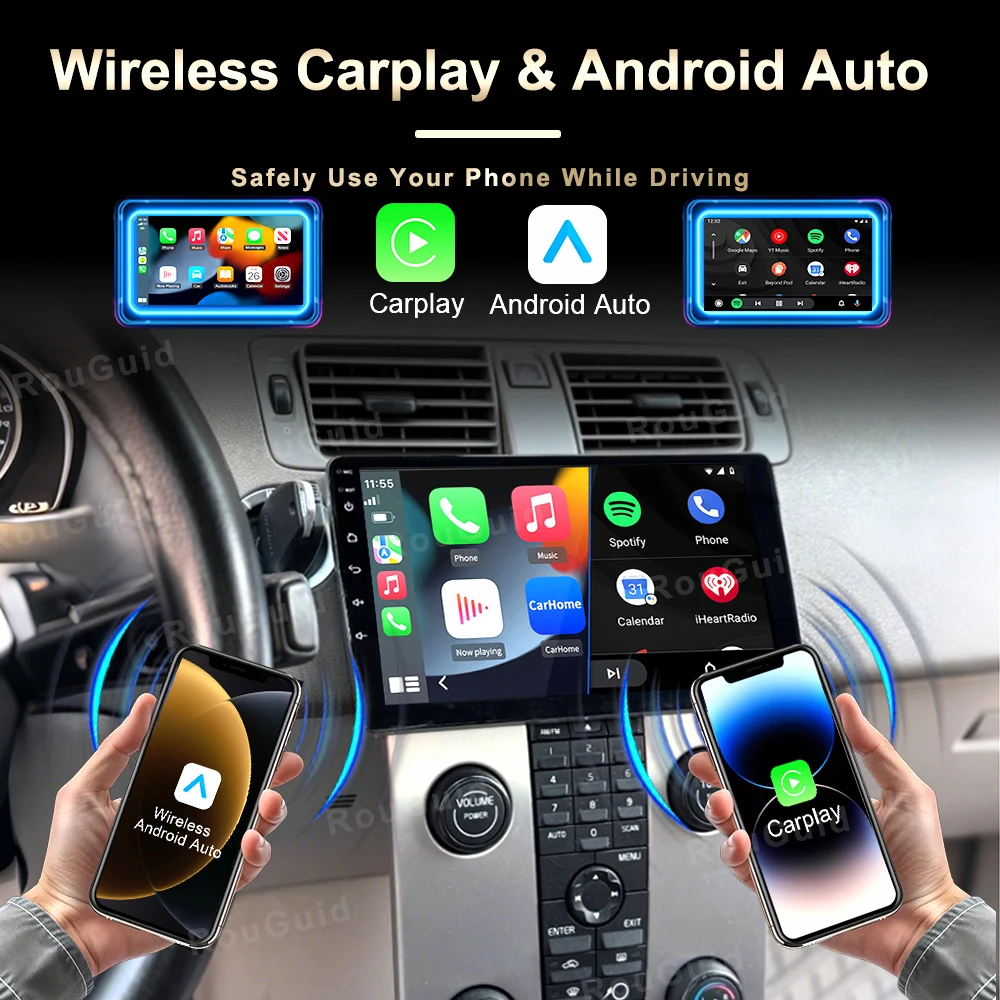 Radio Multimedia para Auto con Android 16 para Volvo C30 S40 V50 C70 2004 2005 2006 2007 2008 - 2012, Autoradio con GPS, Navegación, 4G, Wifi y FM 5
