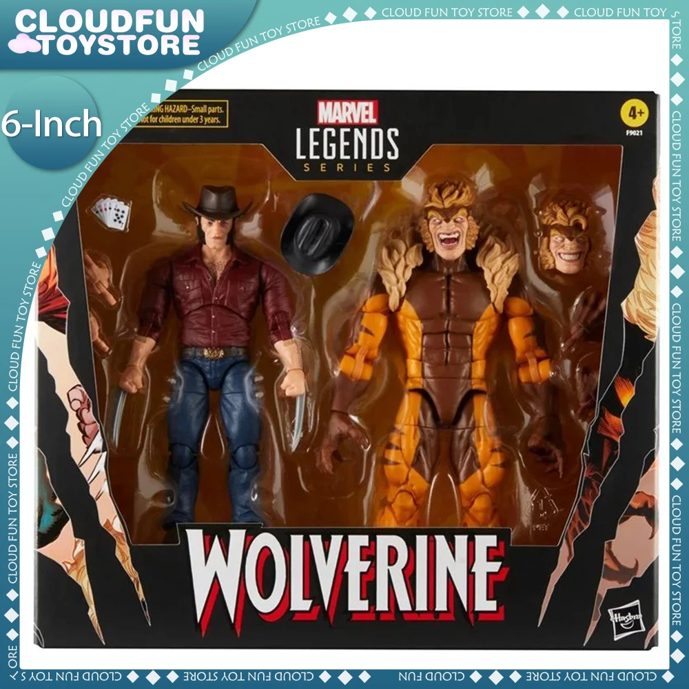 

Marvel Legends Anime Wolverine Action Figure Marvel'S Logan Vs Sabretooth 6-Inch Figures Model Doll Collectibles Gift Kid Toys