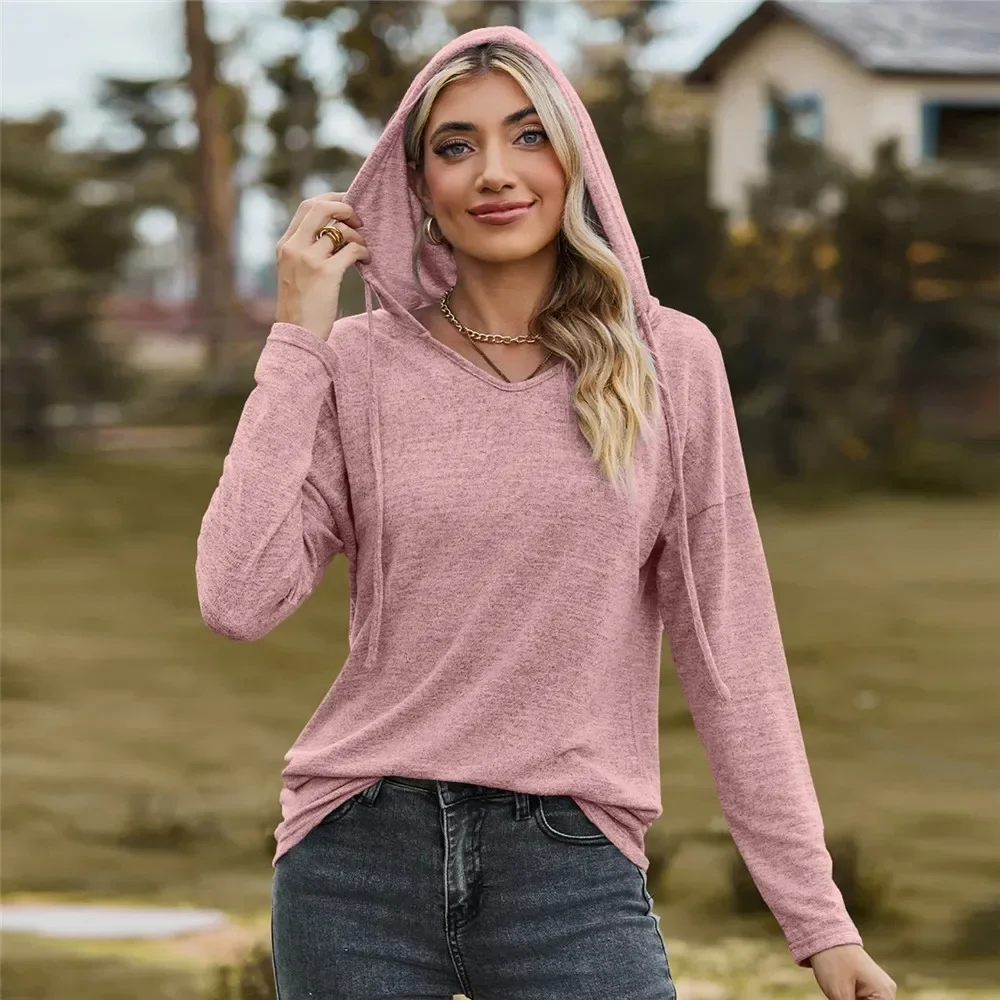 Woman Clothing Hoodie Sweatshirts Korean Popular Clothes Long Sleeve Women's Top Gray Women Sweat-shirt Hooded Shirt