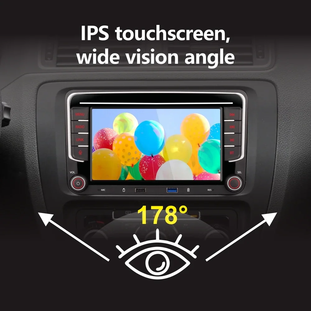 자동차 라디오 2Din 무선 Carplay 안드로이드 자동 DAB + 폭스 바겐 폭스 바겐 골프 Tiguan Passat b7 Jetta Touran Polo CC Skoda SEAT