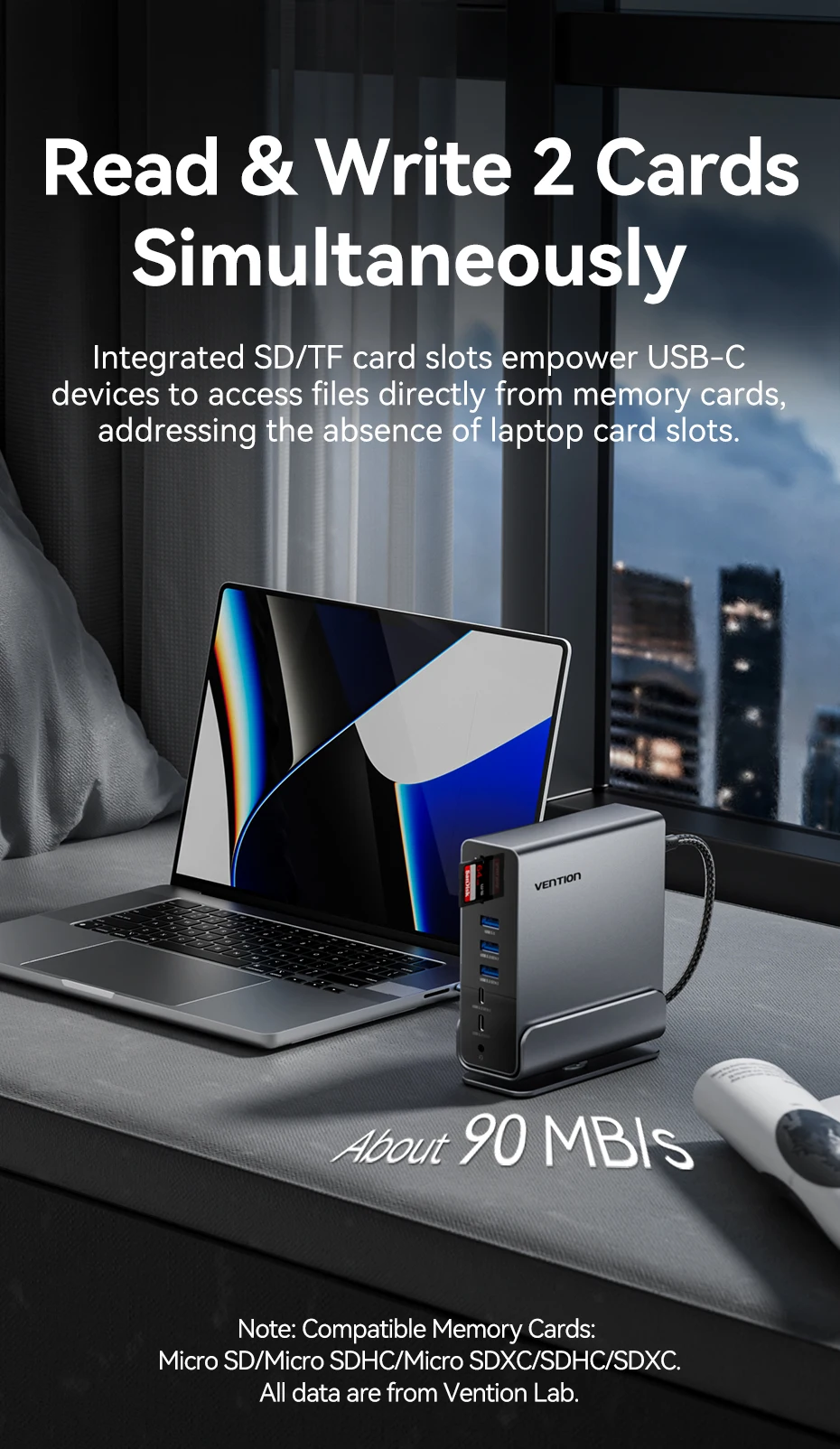 USB C HUB Docking Station to HDMI 4K@60Hz DP Four-Screen MST Display USB 3.2 A R