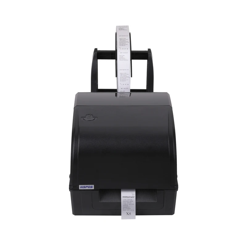 HSPOS 감열 바코드 라벨 프린터, 세탁 라벨 및 컬러 리본, 무료 소프트웨어 HS-2054TA 제공, 108mm