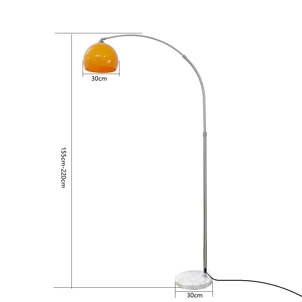 Nordic Creative Led Floor Lamp Living Room Bedroom Stainless Steel Floor Lamp Simple Personality Curved