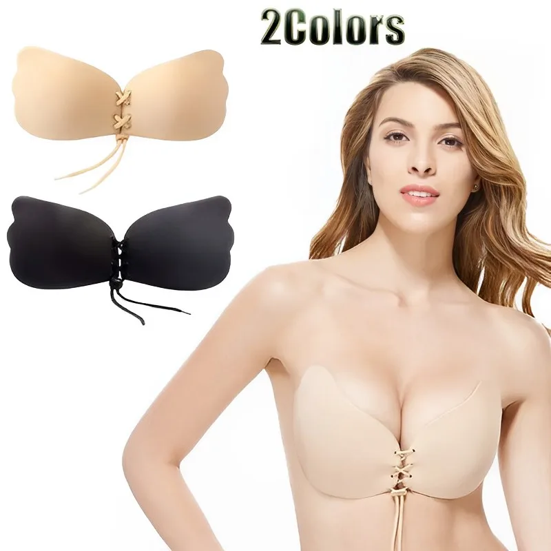 

Invisible Strapless Adhesive Stick Bra Sexy Strapless Women Tube Top Petal-shaped Breathable Silicone Chest Sticker Seamless