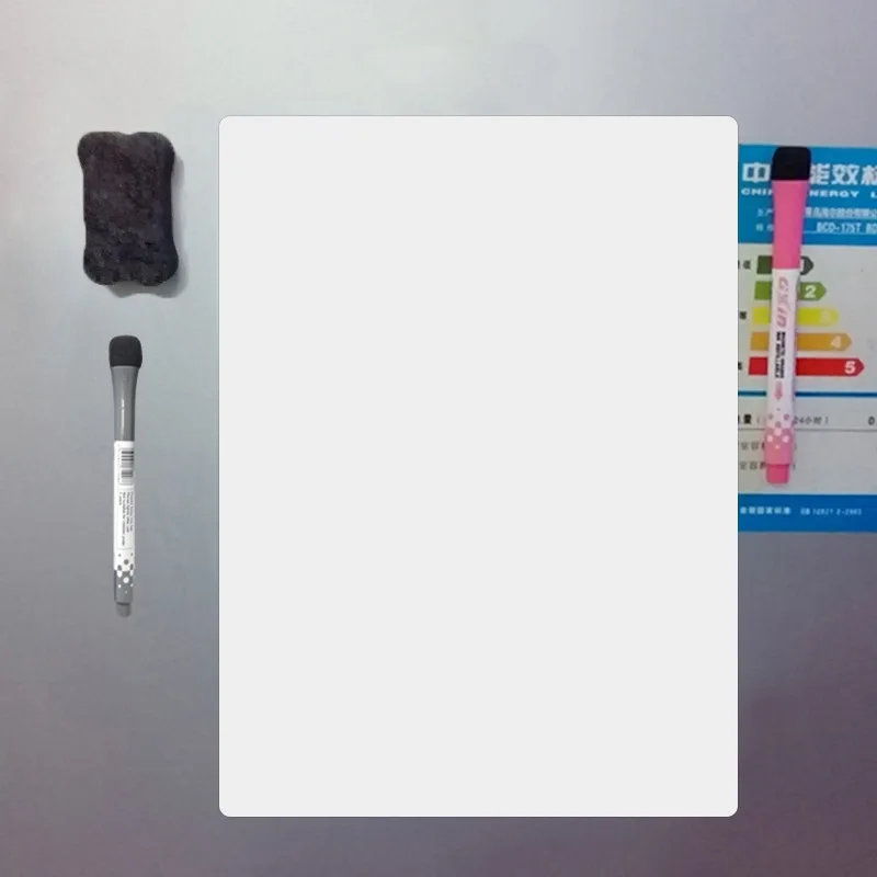 Magnetic Fridge Board 3Pcs/Set Magnetic Whiteboard Fridge Magnets Dry Wipe White Board Marker Eraser Writing Record Message Board Remind Memo Pad