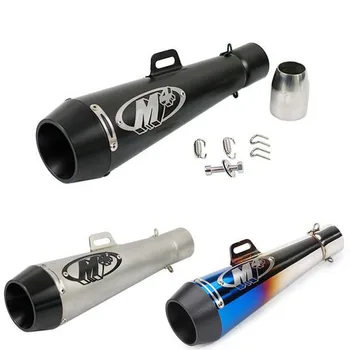 51mm Slip-On Motorcycle Exhaust Muffler – GP-Style Moto Pot for Scooters, Motocross, Dirt Bikes (300cc–1000cc) 1