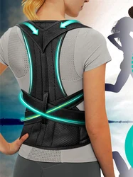 2023 Back Posture Corrector Shoulder Support Belt Upper and Lower Back Pain Relief Improve Spine Clavicle Brace Posture Vest