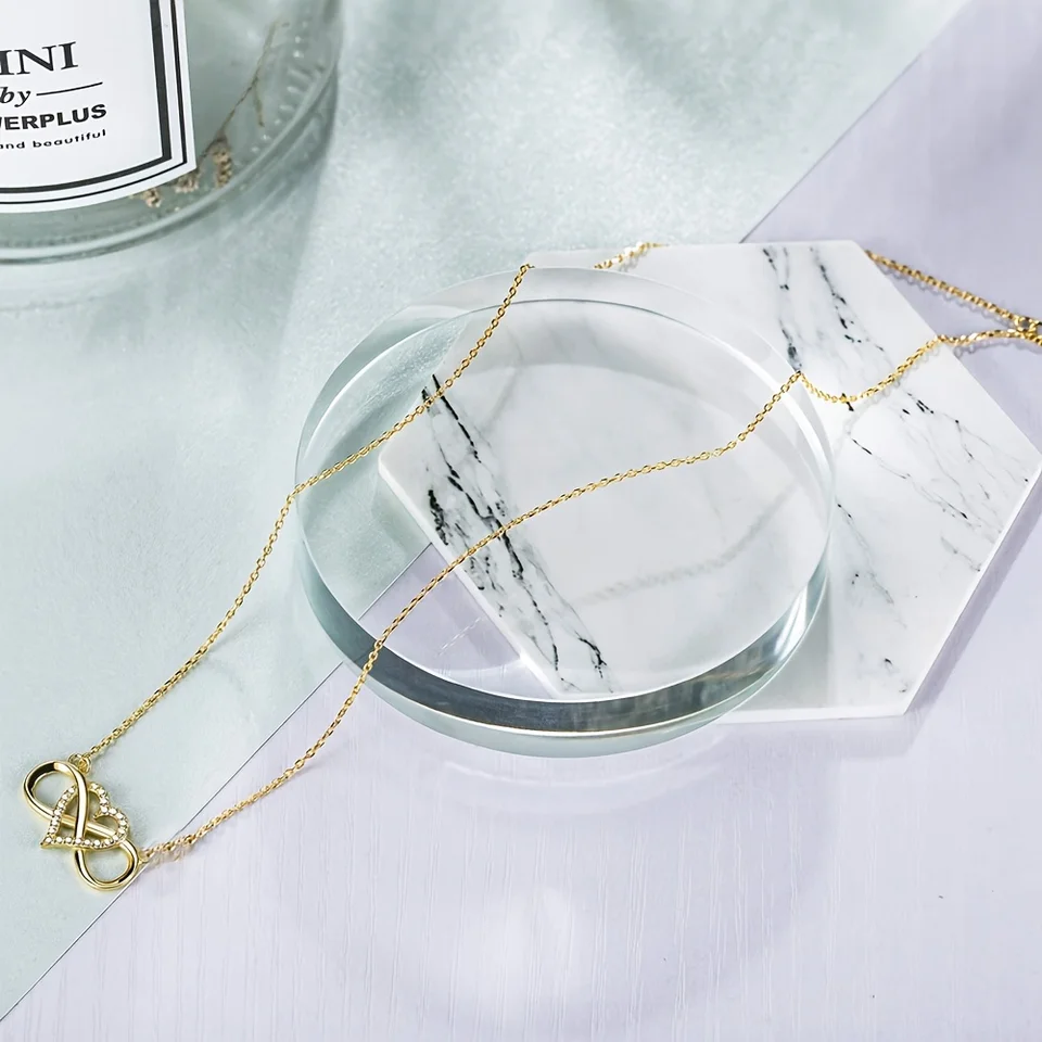 Collana Infinity in oro 10K 14K 18K, collana Love Infinity, collana di design, regalo di Natale, regalo per la festa della mamma, regalo di San Valentino, - Italia Collana Infinity in oro 10K 14K 18K, collana Love Infinity, collana di design, regalo di Natale, regalo per la festa della mamma, regalo di San Valentino, - Italia