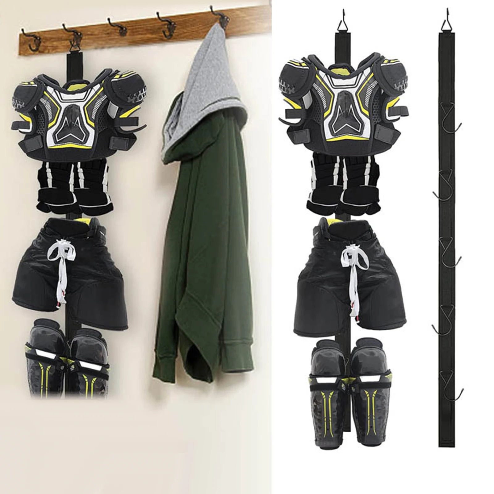 Hockey Droogrek, Hockey Uitrusting Droogrek, Draagbare Sportuitrusting Organizer Opknoping Bandjes met 5 Haken, Ijshockey Geschenken Voor IJshockey Voetbal Honkbal Catcher. Outdoor Camping Must Haves Hockey Droogrek, Hockey Uitrusting Droogrek, Draagbare Sportuitrusting Organizer Opknoping Bandjes met 5 Haken, Ijshockey Geschenken Voor IJshockey Voetbal Honkbal Catcher. Outdoor Camping Must Haves