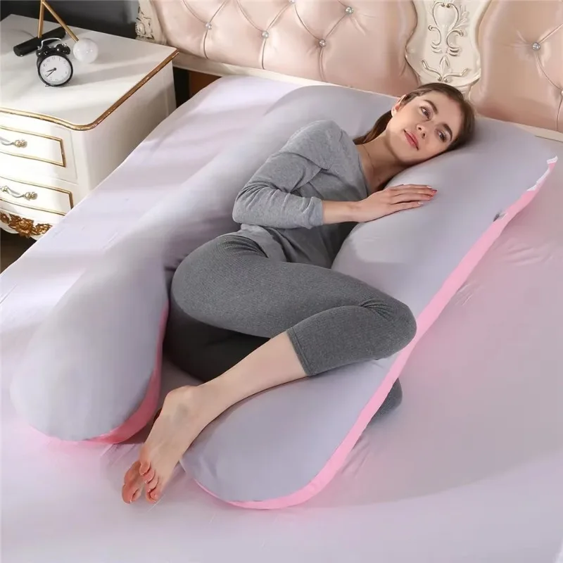 Multifunctional Maternity Pillows Soft and Comfortable Cotton Waist Support U-shaped Cushion Body Pillow for Pregnant Women