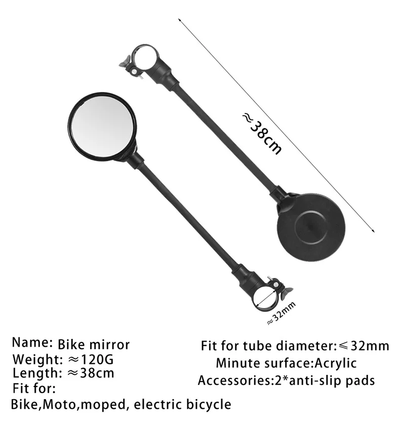 Rétroviseurs Moto, 1 Pair Rétroviseurs Latéraux De Moto, 7/8" 22mm