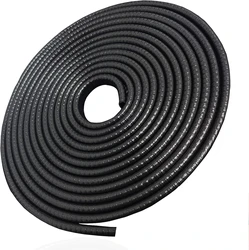 Enhanced Car Door Edge Guard - U - Shape Rubber Trim Seal Strip, 16.4ft (Black 5m)