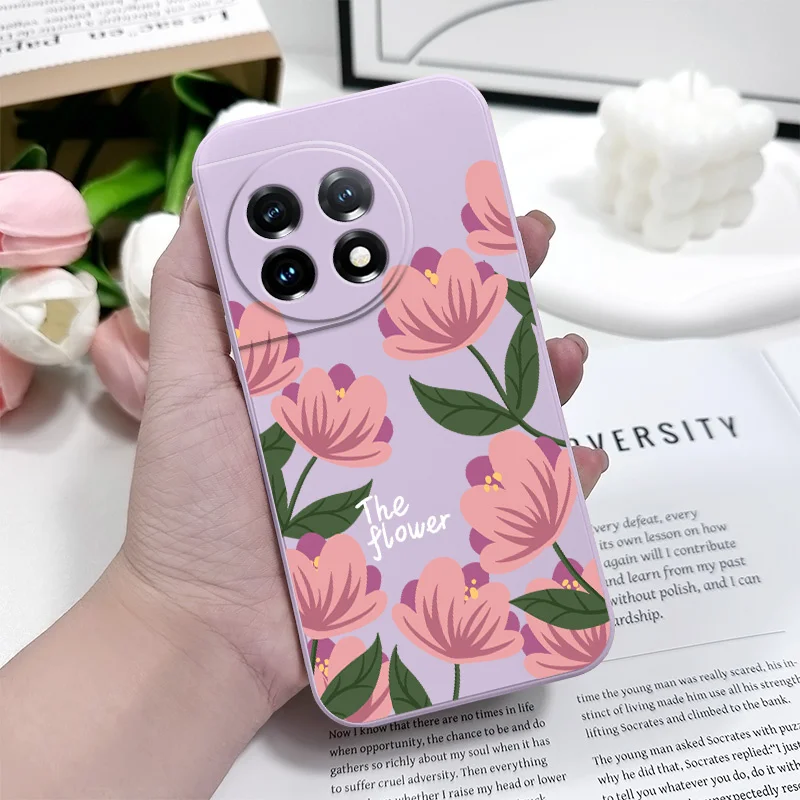 Pink Primrose Liquid Silicone Phone Case