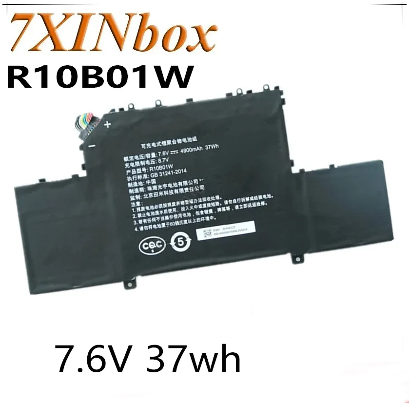 

7XINbox 7,6 V 37wh оригинальный аккумулятор R10B01W для ноутбука Xiaomi ml Air 12,5/in R10B01W планшет
