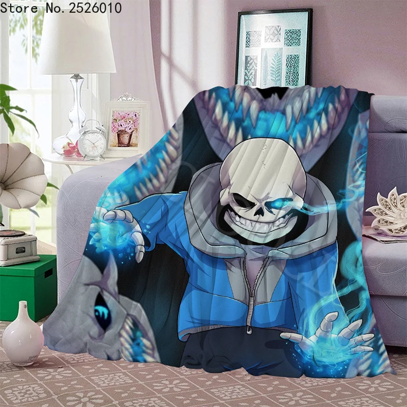 

Фланелевое одеяло, модное одеяло с принтом игры Undertale, накидка на диван, кровать, домашнее покрывало, для путешествий, офиса, одеяла аниме 03
