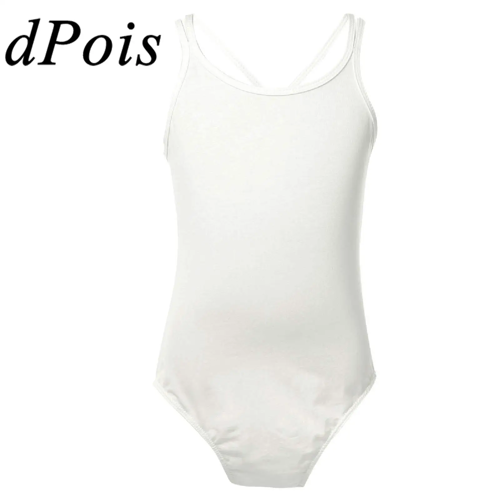 

Kids Girls Spaghetti Strap Crisscross Back Ballet Dance Leotard Gymnastics Jumpsuit for Girl Children Skating Bodysuit Dancewear