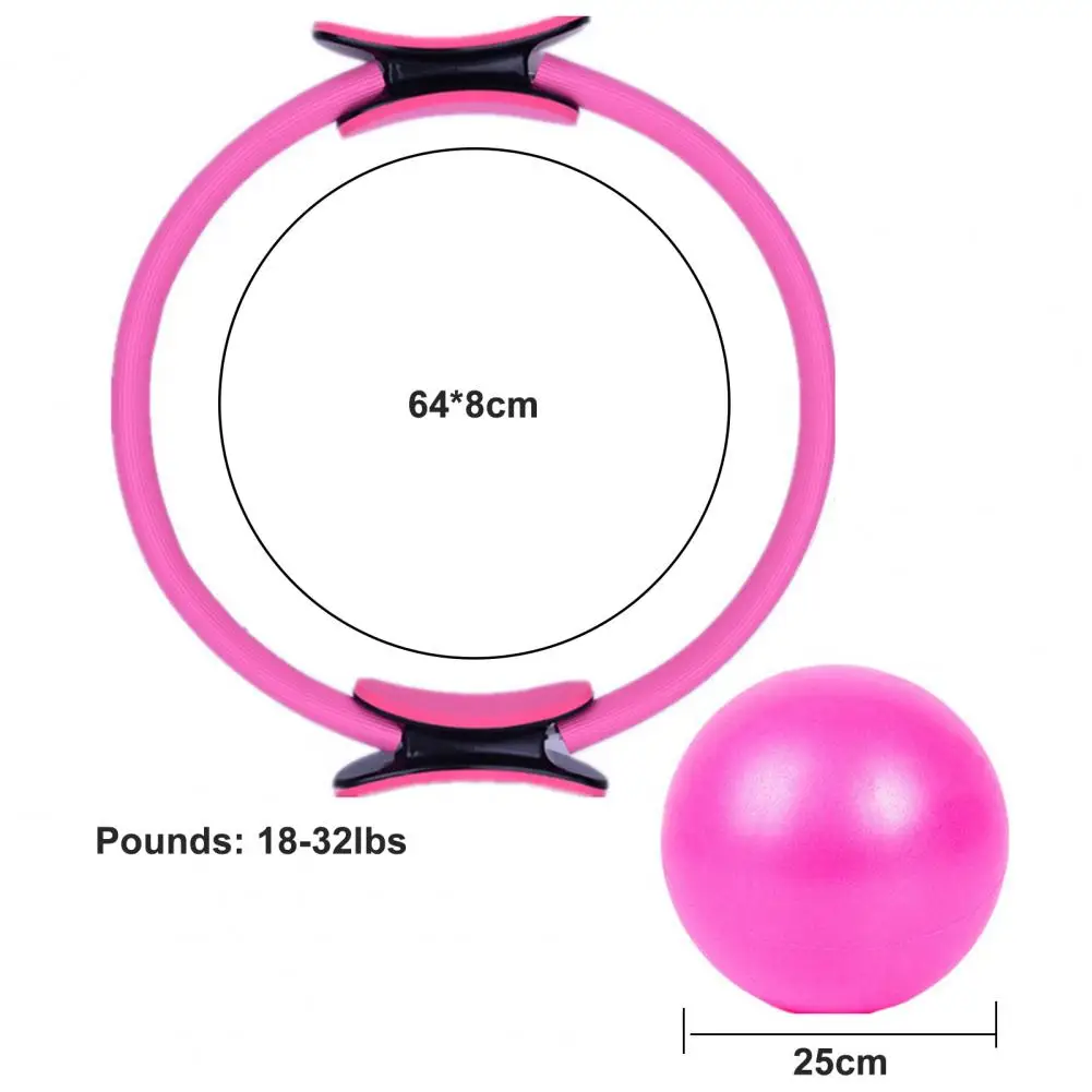 Yoga Fitness Kit Pilates Ring Yoga Ball Glute Booty Band Figure 8 Resistance Band Stretching Belt Gym Equipment 11Pcs/Set