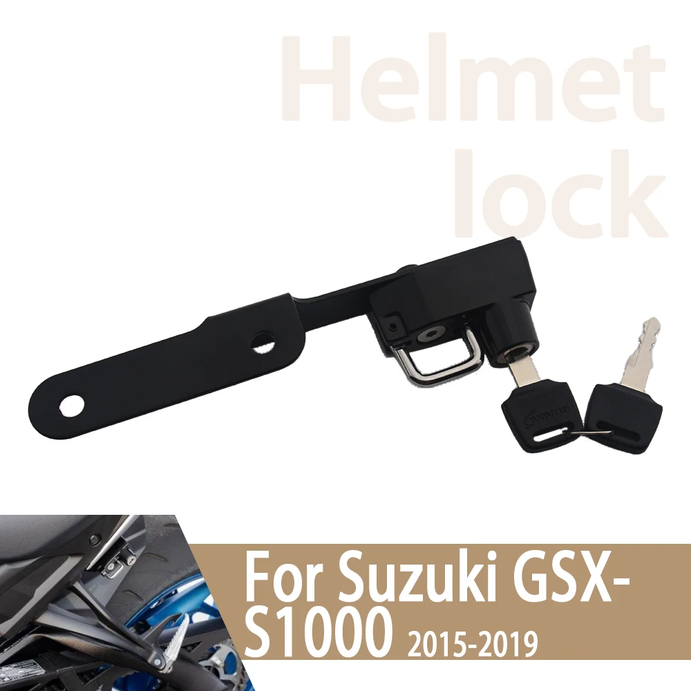 

For Suzuki GSX-S1000 GSXS1000 Helmet Lock Kit Motorcycle Helmets Security Anti-Theft Lock Rust-Proof Sturdy Aluminum Accessories