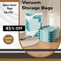 5 Pack Space Saver Bags,Vacuum Storage Bags, Sealer Clothes Storage, Compression for Comforters and Blankets Bedding Organizer 1
