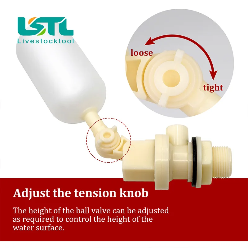 3/4 Inch Male Thread Water Level Valve Tower Float Ball Valve Tank Valve Farm Breeding Water Tank Water Level Valve Accessories 5