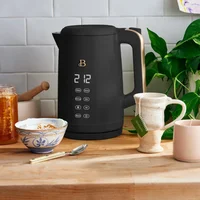 Beautiful 1.7 Liter One-Touch Electric Kettle, Black Sesame by Drew Barrymore 2