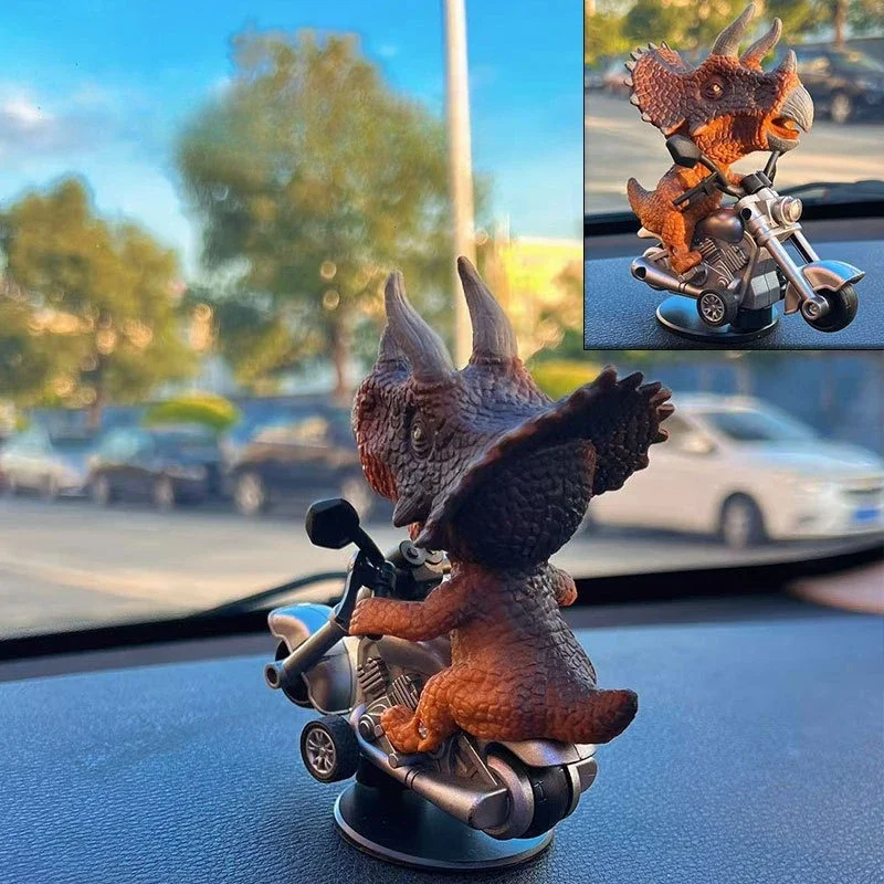 자동차 드리프트 장식 티라노사우루스 렉스 삼각형 드래곤 드리프트 장식 자동차 대시 보드 장식 자동차 크리 에이 티브 장식 크리스마스 선물