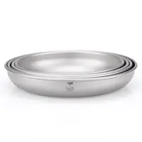 Keith Titanium Plate Camping Titanium Dishes Saucer Outdoor Tableware Camping Plates Cutlery 2