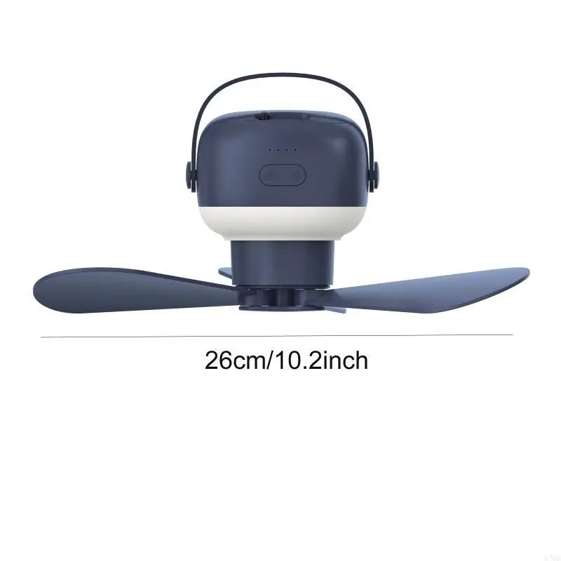 야외 USB 캠핑 팬 4 속도 기숙사를위한 전망대 캐노피 팬 교수형 팬