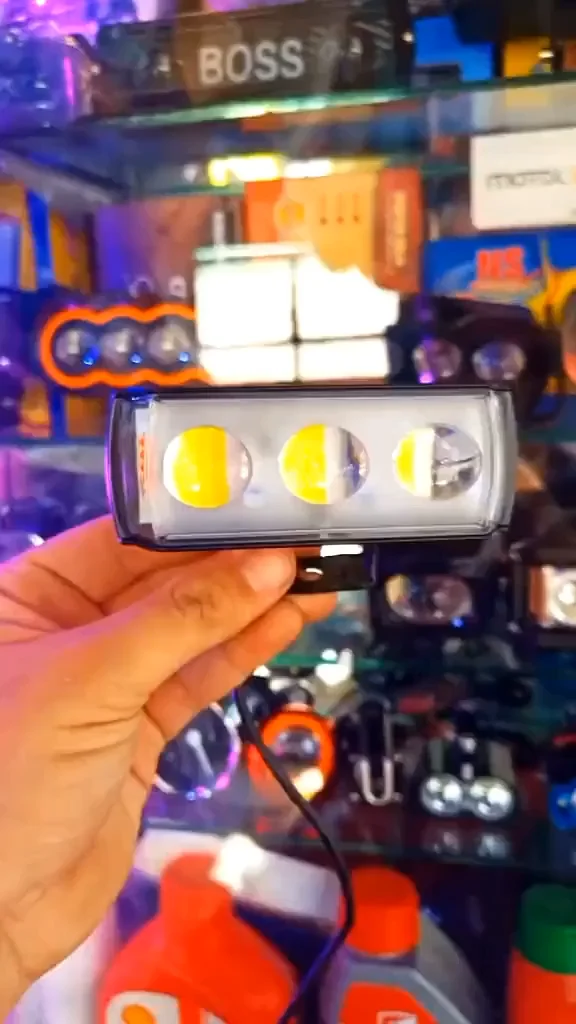 Dolphin Driving LED Fog Work Light 4 Color White Amber Red Blue