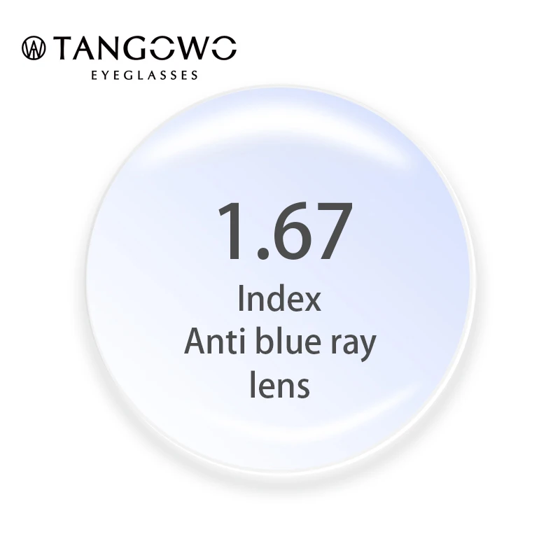 

1.67 Index High Quality Anti Blue Light Rays Optical Prescription Lenses Aspheric Lens Series Myopia Hyperopia Presbyopia Lens