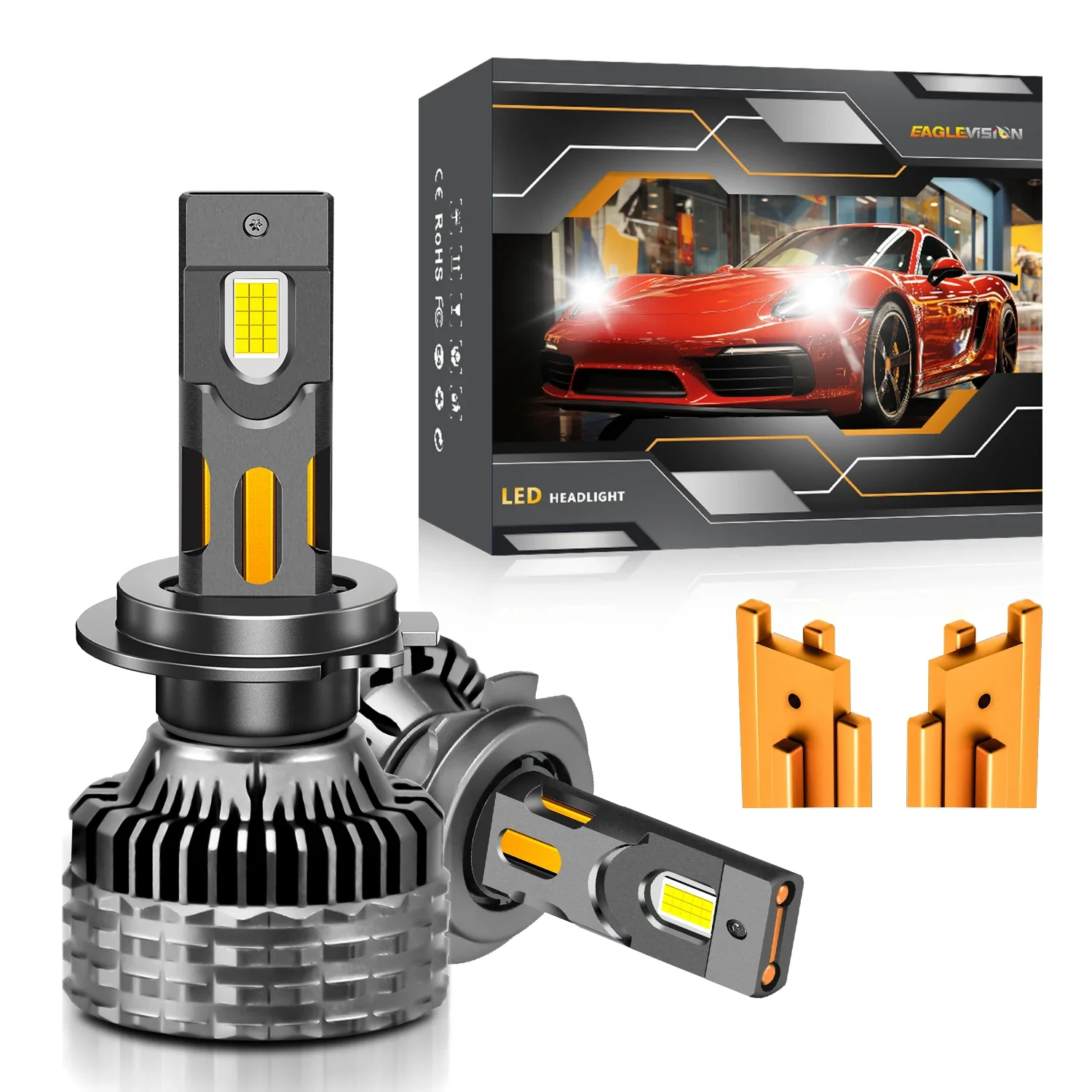 Led Headlight Lamp Bulb for Cars High Power Projector Headlight Canbus 12v 24v H