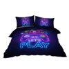 Gaming Bedding Sets for Teens Boys Video Games Comforter Cover Set Decorative 3 Piece Duvet Cover with 2 Pillow Shams 2