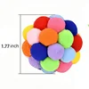 Cat Toy Balls with Bell Colorful Soft Fuzzy Balls for Cats Interactive Playing Chewing Toys for Indoor Cats and Kittens 5