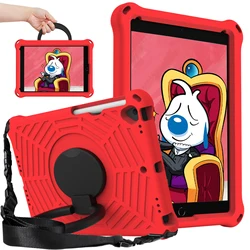 Kids Safe EVA Tablet Cover with Stand - Durable Protective Case - iPad mini 1 2 3 4 5 (Red)