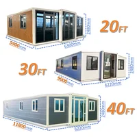 Maison mobile préfabriquée de luxe, étanche, prête à être expédiée, 2, 3, 4 ou 5 chambres, conteneur de 20 ou 40 pieds, type « Granny Flat » 4