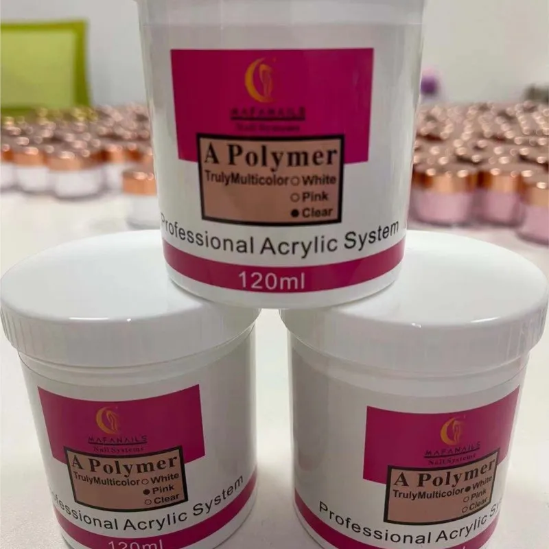 Clear Acrylic Powder 4oz 120ml Polymer Crystal Clear Acrylic Powder  Nail Artistry Premium Acrylic Nail Powder Clear in 120ml 4